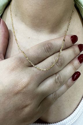 گردنبند طلا طلائی زنانه 14 عیار ŞAMLI ERDOĞAN - کد 833397149