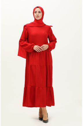 لباس قرمز زنانه ریلکس بافتنی کد 833378078