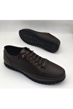 کفش کلاسیک قهوه ای مردانه چرم مصنوعی پاشنه کوتاه ( 4 - 1 cm ) پاشنه ساده کد 364976710