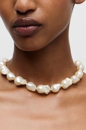 گردنبند جواهر سفید زنانه کد 831610288