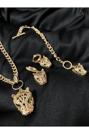 ست جواهر طلائی زنانه پوشش لاکی Passionis Jewelry - کد 696709572