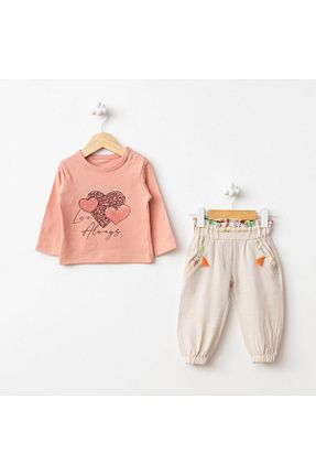 ست نوزادی نارنجی بچه گانه پنبه ای Baby Fou - کد 833440414