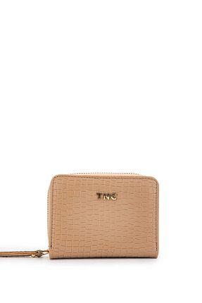 کیف پول بژ زنانه ابعاد بزرگ Tamer Tanca - کد 833459451