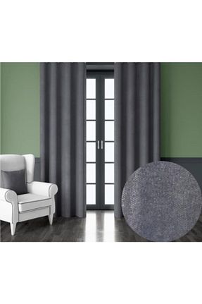 پرده زمینه طوسی مخمل EraHome - کد 205022795