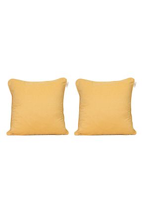 کوسن و روکش کوسن زرد پلی استر GOCCIA - کد 455889914