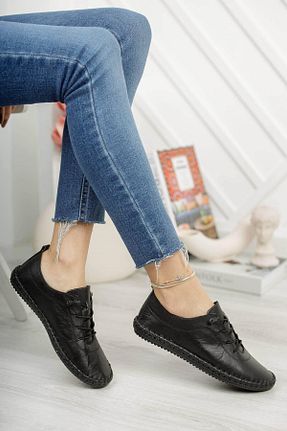 کفش کژوال مشکی زنانه پارچه ای Aleza Shoes - کد 833486627