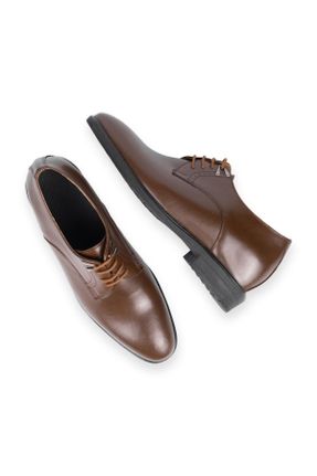 کفش کلاسیک قهوه ای مردانه چرم طبیعی کد 466797431
