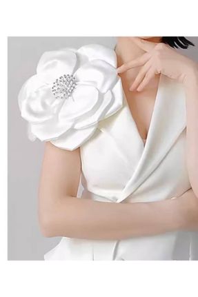گل سینه سفید زنانه کد 833593167