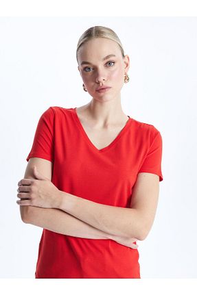 تیشرت سفید زنانه Skinny LC Waikiki - کد 795445883