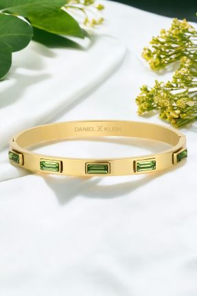 دستبند استیل طلائی زنانه استیل ضد زنگ کد 833613611
