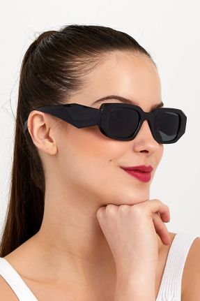 عینک آفتابی زرشکی زنانه 58 UV400 استخوان سایه روشن گربه ای کد 43476660
