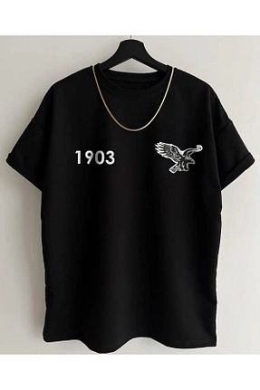 تیشرت سایز بزرگ مشکی زنانه T-Shirt aynewmoda - کد 833629512