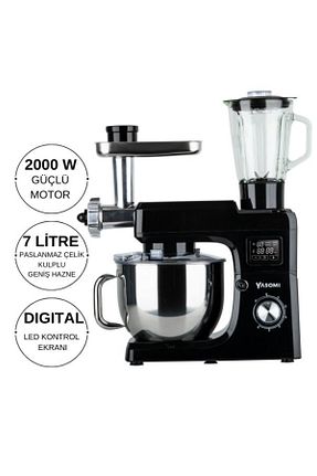 میکسر و ست میکسر مشکی 1501 - 2200 Watt Yasomi - کد 819585031