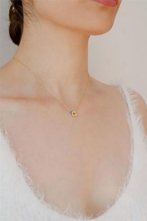 گردنبند نقره طلائی زنانه 925 عیار Minamis Silver - کد 133750323