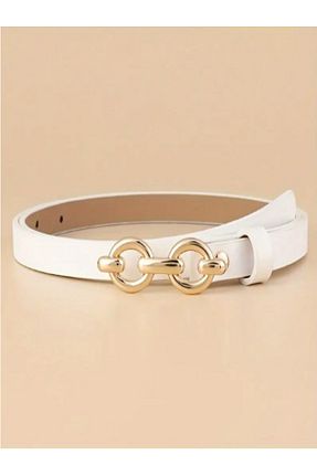 کمربند سفید زنانه چرم مصنوعی BRAND&BELT - کد 833681352