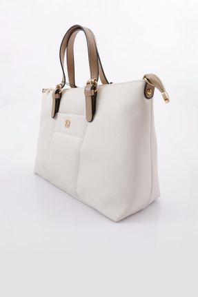کیف دوشی سفید زنانه چرم مصنوعی کد 672916121