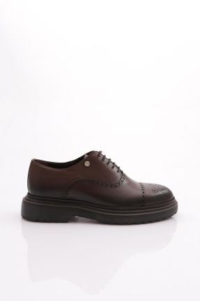 کفش آکسفورد قهوه ای مردانه پاشنه کوتاه ( 4 - 1 cm ) کد 774146268