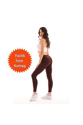 ساق شلواری اسپرت قهوه ای زنانه بافتنی LIVACT - کد 833566292