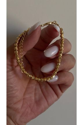 دستبند جواهر طلائی زنانه روکش طلا کد 331312273