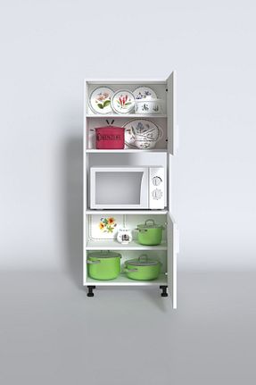 کابینت های آماده آشپزخانه سفید Suntalam Kenzlife - کد 760613866