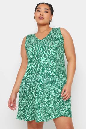 لباس سبز زنانه ویسکون سایز بزرگ بافتنی کد 828864120