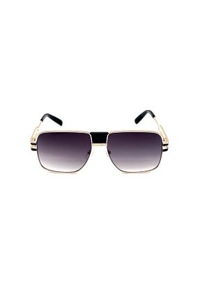 عینک آفتابی طلائی مردانه UV400 BLACK - کد 833562187