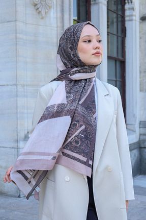 شال صورتی زنانه ابریشم Hint İpek - کد 833536462