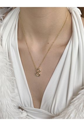 گردنبند جواهر طلائی زنانه برنز کد 833563101