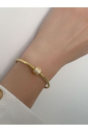 دستبند جواهر طلائی زنانه روکش طلا کد 790063721
