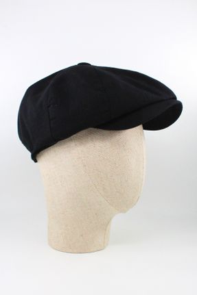 کلاه مشکی مردانه پنبه (نخی) کد 698076393