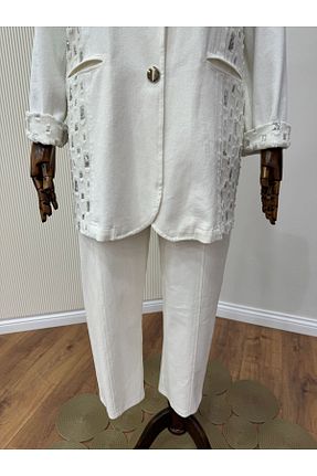 ست بالاتنه و پائین تنه نباتی زنانه جین Ghisa - کد 833574050