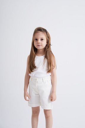شلوارک و برمودا سفید بچه گانه Relaxed Oliven The Kid - کد 817639677