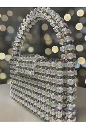 کیف مجلسی بژ زنانه پارچه ای Butik - کد 833612156