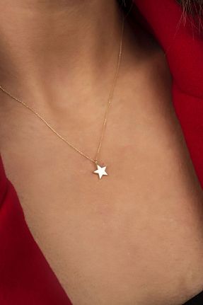گردنبند طلا سبز زنانه 8 عیار Altınaşkı - کد 55490956