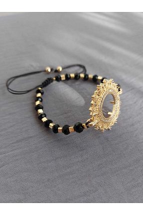 دستبند جواهر طلائی زنانه زیرکن GEZERGOLD TAKI - کد 380129542