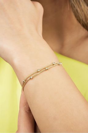 دستبند طلا طلائی زنانه 8 عیار Altınaşkı - کد 669273373