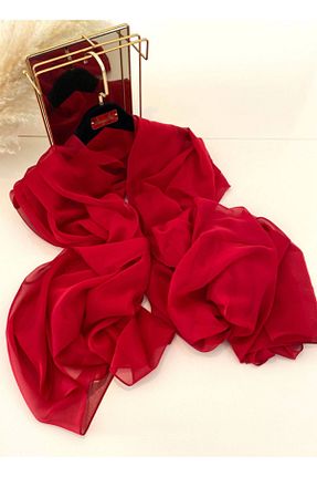 شال قرمز زنانه شیفون VirtuStore - کد 822063216