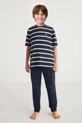 ست لباس راحتی سرمه ای بچه گانه لیسانس دار	 Nautica - کد 833677616