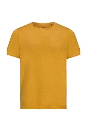 تی شرت زرد مردانه رگولار پلی استر کد 833680431
