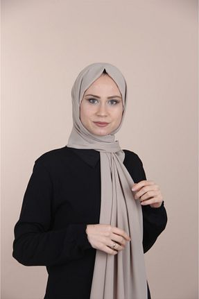 شال بژ زنانه ابریشم کد 735203462