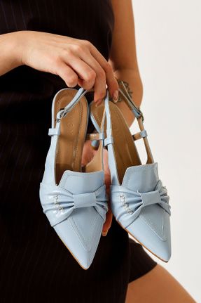 کفش پاشنه بلند کلاسیک آبی زنانه پاشنه ضخیم پاشنه متوسط ( 5 - 9 cm ) کد 819563796