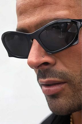عینک آفتابی مشکی زنانه UV400 Trenderrs - کد 833738887