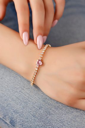 دستبند استیل (فولاد) طلائی زنانه استیل ضد زنگ Serelia - کد 833747285