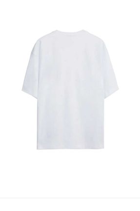 تی شرت سفید زنانه اورسایز یقه خدمه پنبه (نخی) پوشاک ورزشی کد 833769764