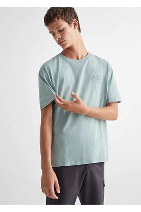 تیشرت سبز مردانه رگولار MANGO Teen - کد 769035709