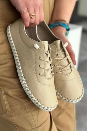 کفش کژوال بژ زنانه پارچه ای Aleza Shoes - کد 833486631