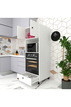 کابینت های آماده آشپزخانه سفید Suntalam Kenzlife - کد 316136209
