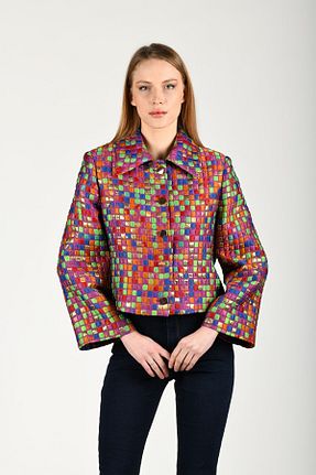 کت بنفش زنانه Straight la luce - کد 833510129