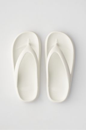 دمپائی سفید زنانه EVA پاشنه ساده پاشنه کوتاه ( 4 - 1 cm ) کد 286418120
