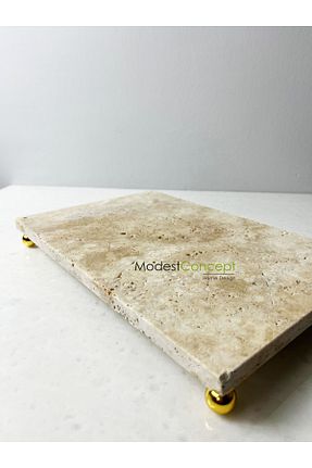 سینی بژ Mermer Modestmar - کد 833528500